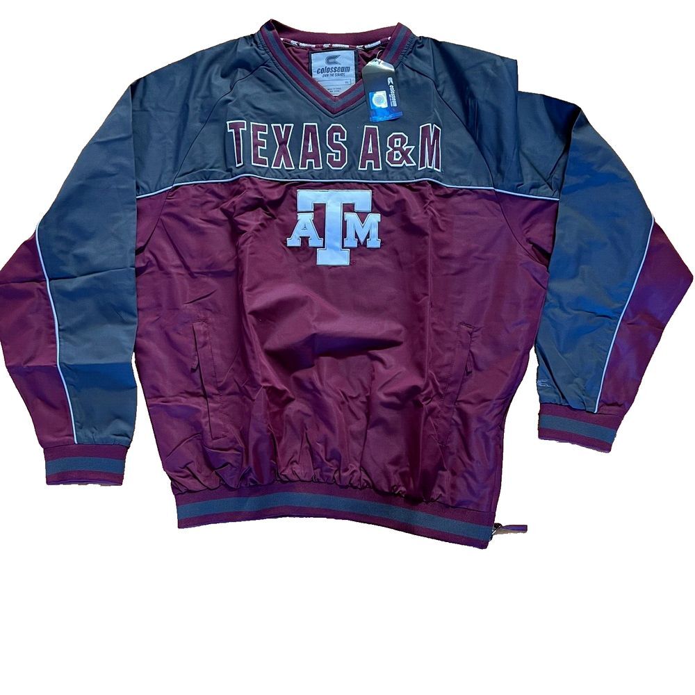 Texas A&M University Colosseum Pullover Size XL Maroon‎ Gray